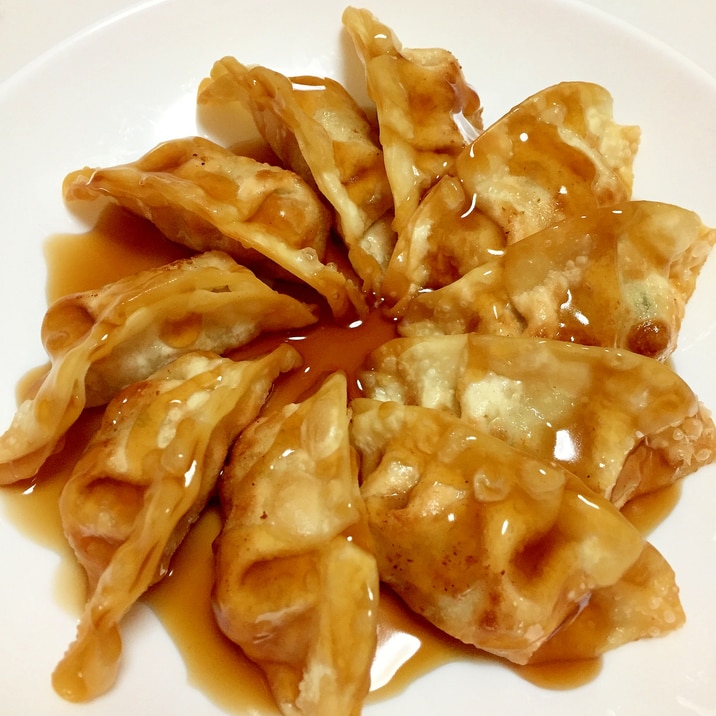 市販餃子で 揚げ餃子の甘酢あんをかけ レシピ 作り方 By まかろん 楽天レシピ